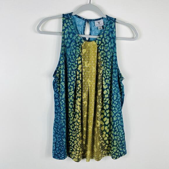 Worthington Size Large Petite Snake Print Sleeveless Blouse Top - Picture 1 of 4